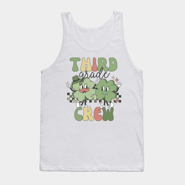 Retro 3rd Grade Teacher St Patricks Day Teaching Squad Tank Top by luxembourgertreatable